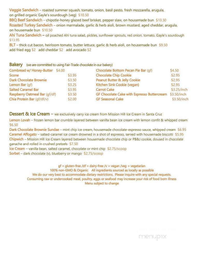 Earthbelly - Santa Cruz, CA menu_pic