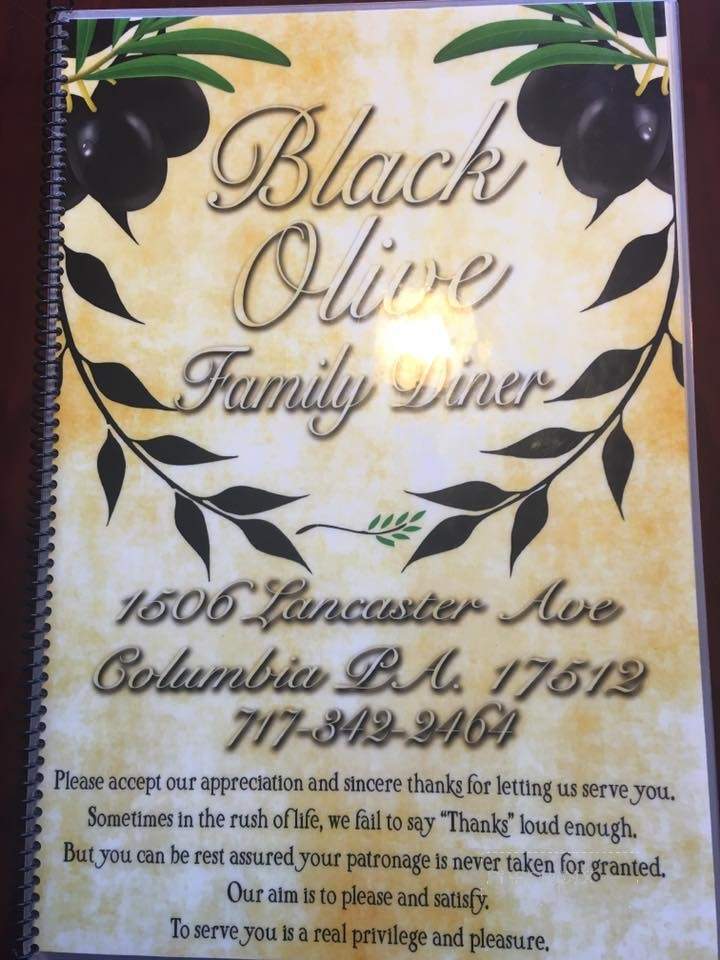 Black Olive Family Diner - Columbia, PA menu_pic