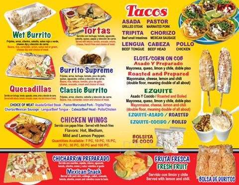 Taqueria El Antojito - Gainesville, GA menu_pic