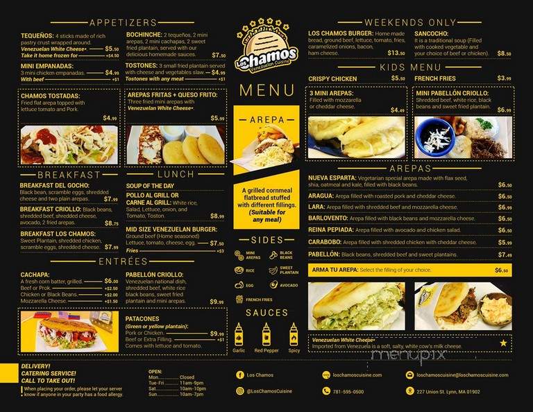 Los Chamos - Lynn, MA menu_pic