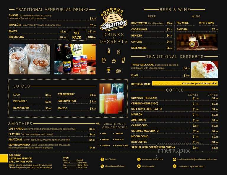 Los Chamos - Lynn, MA menu_pic