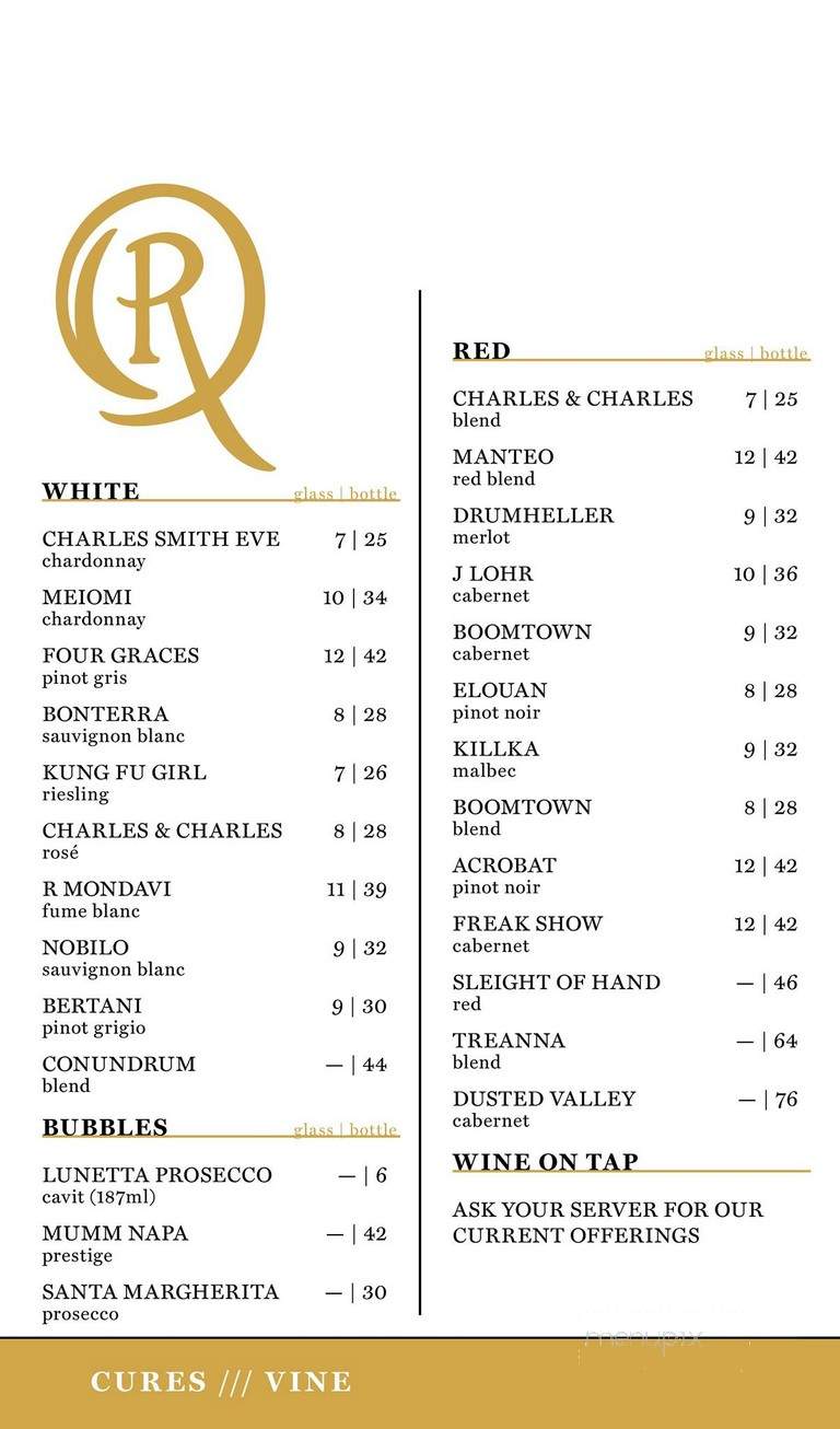 Remedy Kitchen and Tavern - Spokane, WA menu_pic