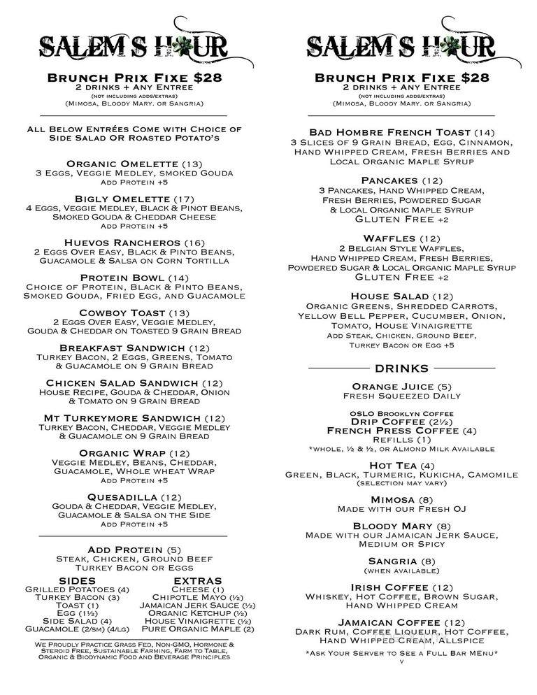 Salem's Hour - Brooklyn, NY menu_pic