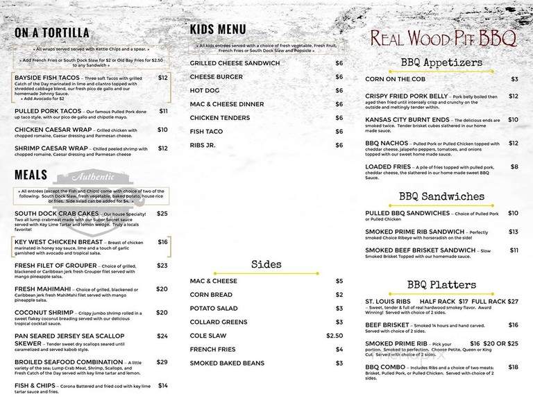 The Surfing Pig - North Wildwood, NJ menu_pic