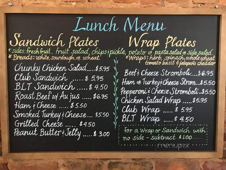 McIntosh Coffee Shop - Elberton, GA menu_pic