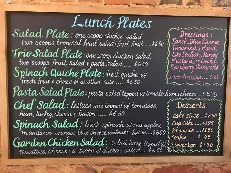 McIntosh Coffee Shop - Elberton, GA menu_pic