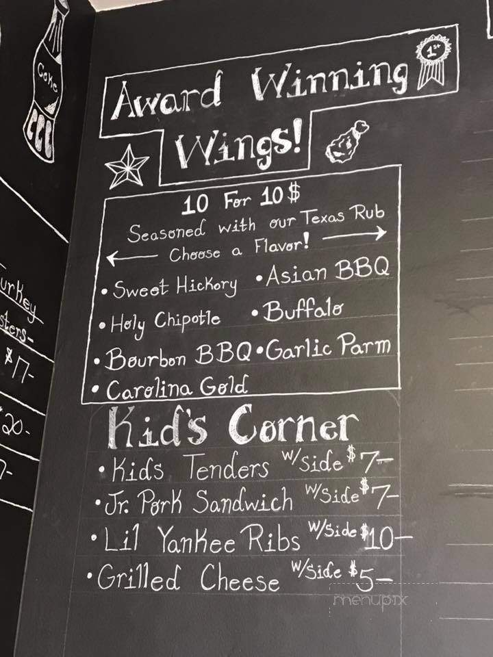 Damn Yankees BBQ - Holyoke, MA menu_pic