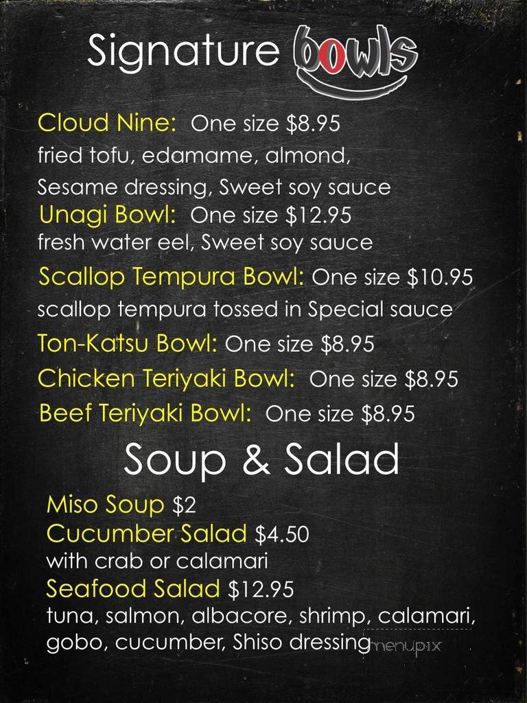 Bowls by 39 Degrees - Artesia, CA menu_pic