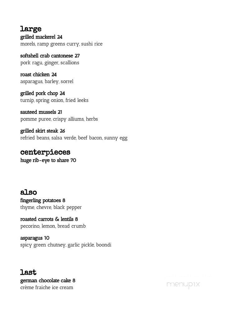Deadhorse Hill - Worcester, MA menu_pic
