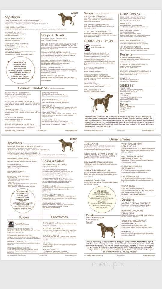 Brown Dog Deli Carrollton - Carrollton, GA menu_pic