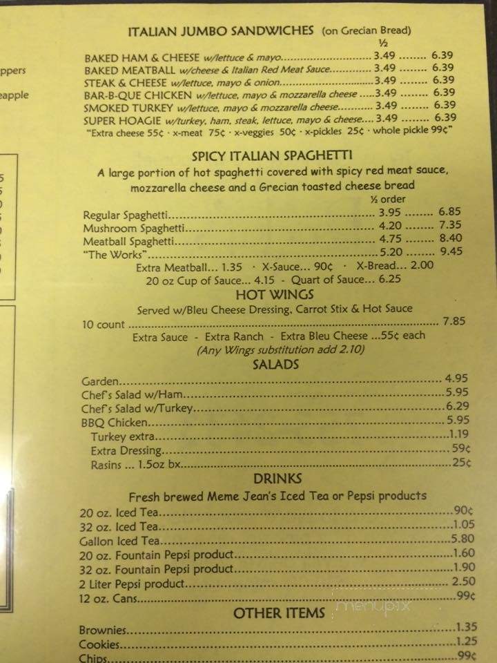 Rocky's Pizza - Carrollton, GA menu_pic