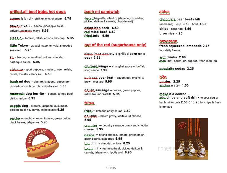 Redhot - Salt Lake City, UT menu_pic