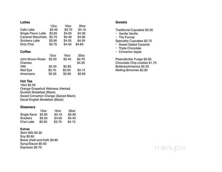 Ecclesia Coffee Shop - Wichita, KS menu_pic