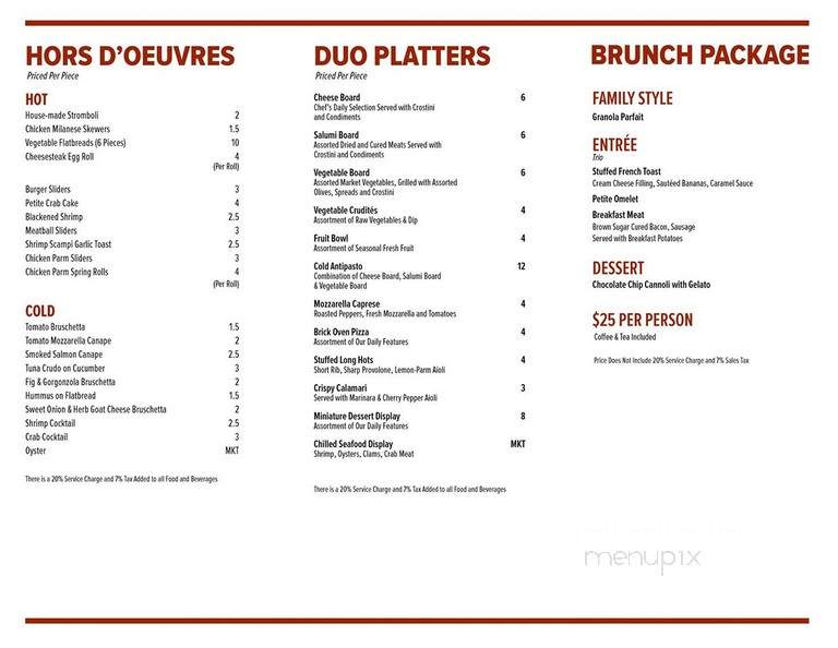Catelli Duo Moorestown - Moorestown, NJ menu_pic