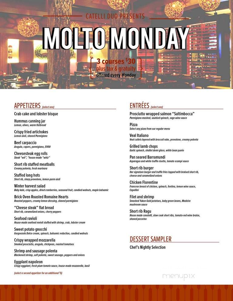 Catelli Duo Moorestown - Moorestown, NJ menu_pic