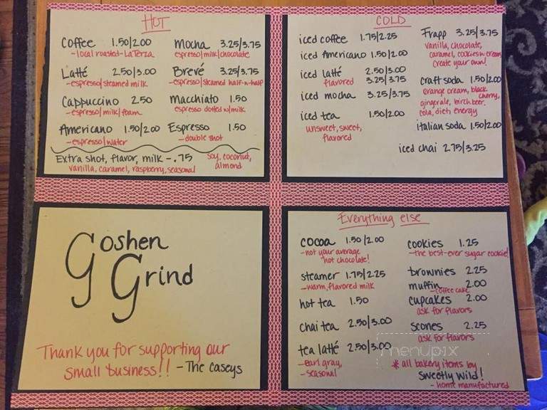 Goshen Grind - Goshen, OH menu_pic