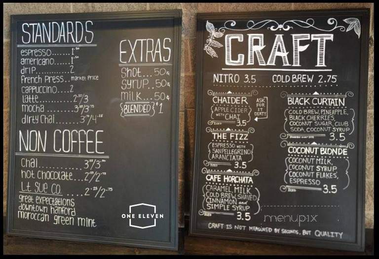 One Eleven - Hanford, CA menu_pic