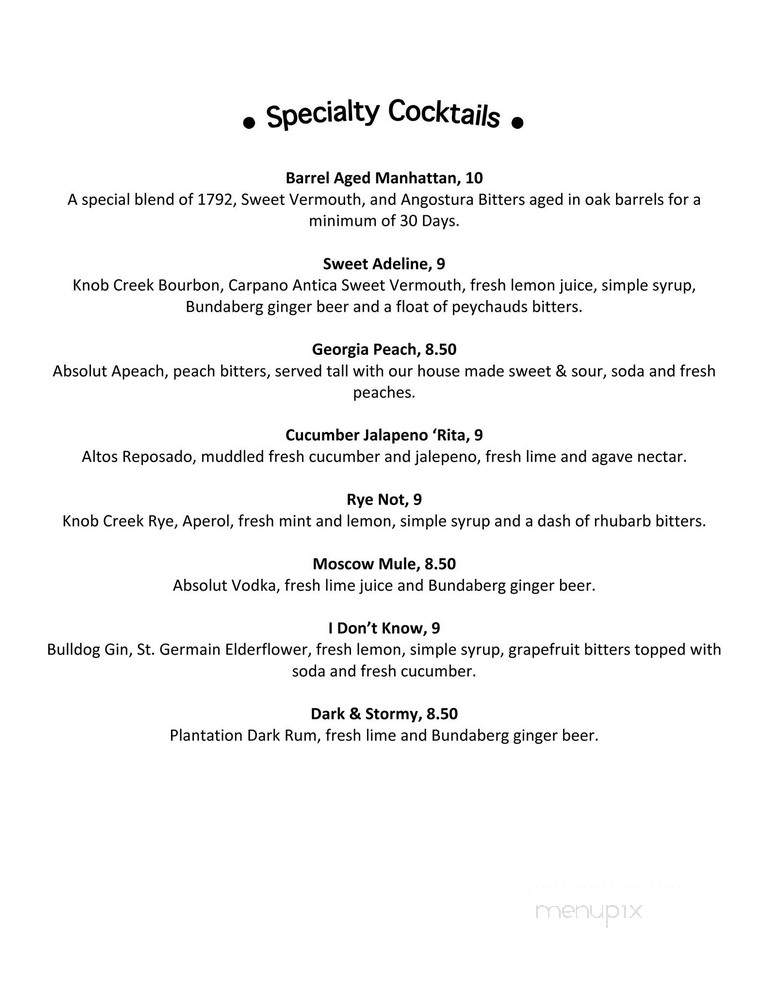 Hudson's Gastropub - Chico, CA menu_pic
