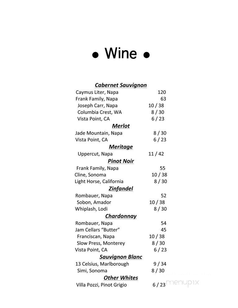 Hudson's Gastropub - Chico, CA menu_pic