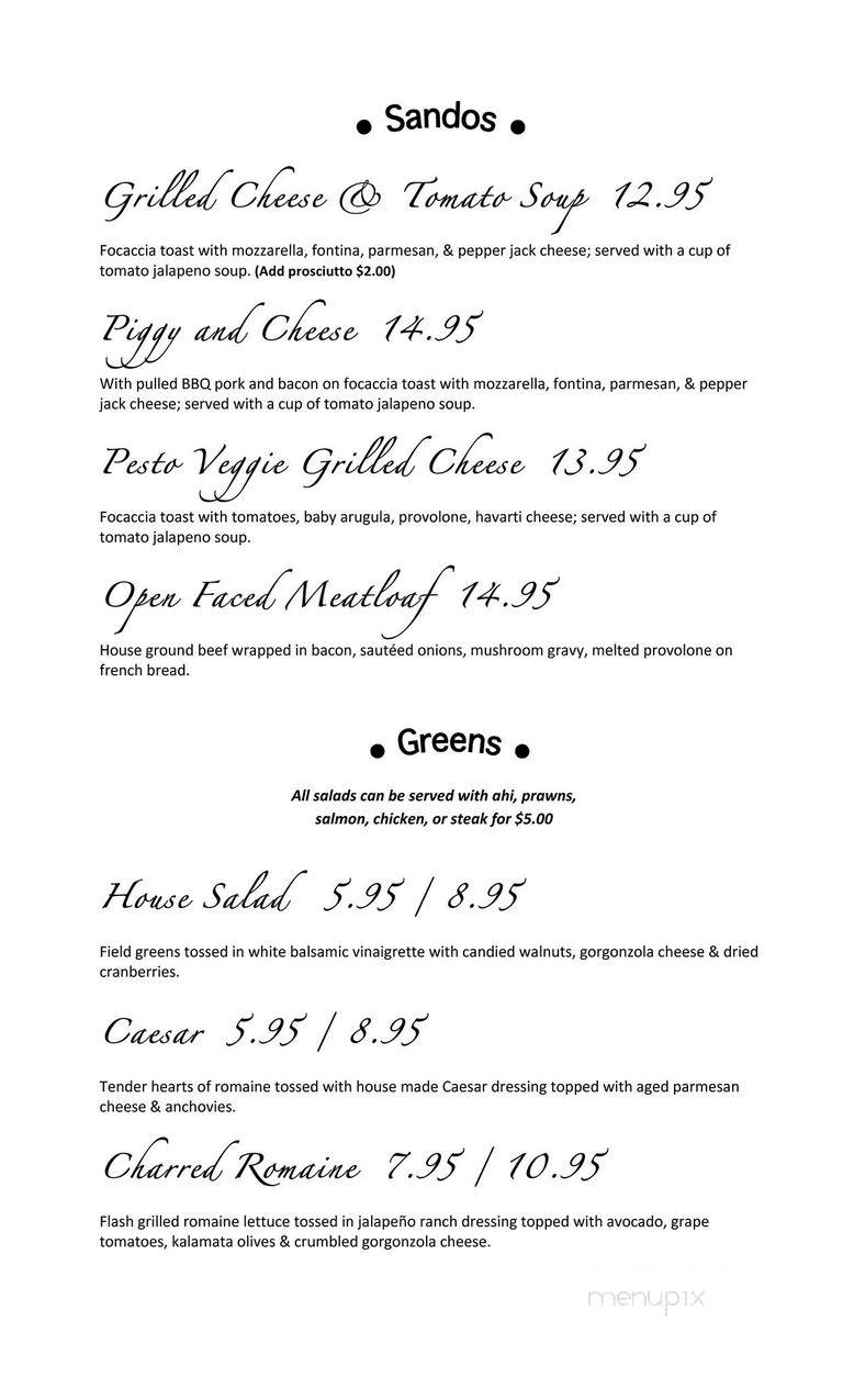 Hudson's Gastropub - Chico, CA menu_pic