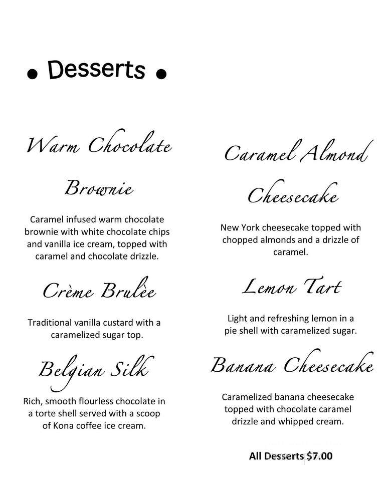 Hudson's Gastropub - Chico, CA menu_pic