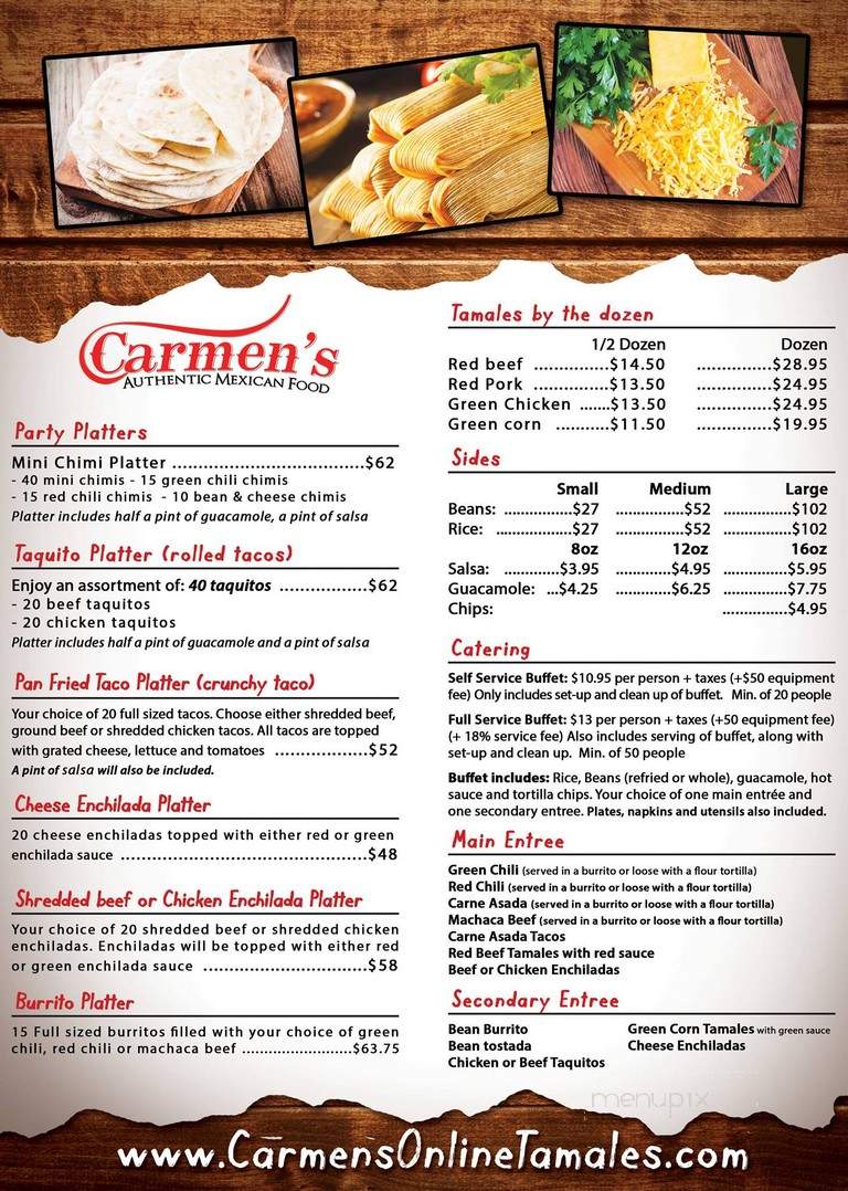 Carmen's Tamales Online - Phoenix, AZ