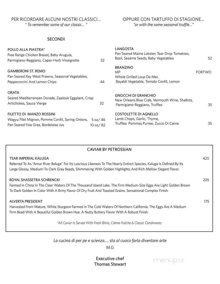 Gianni's - Miami Beach, FL menu_pic