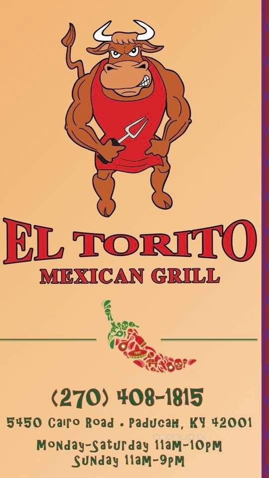 El Torito Mexican Grill - Paducah, KY menu_pic