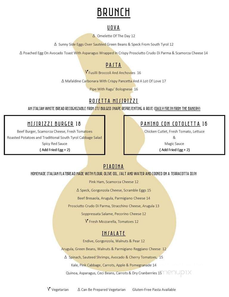 MISIRIZZI - New York, NY menu_pic