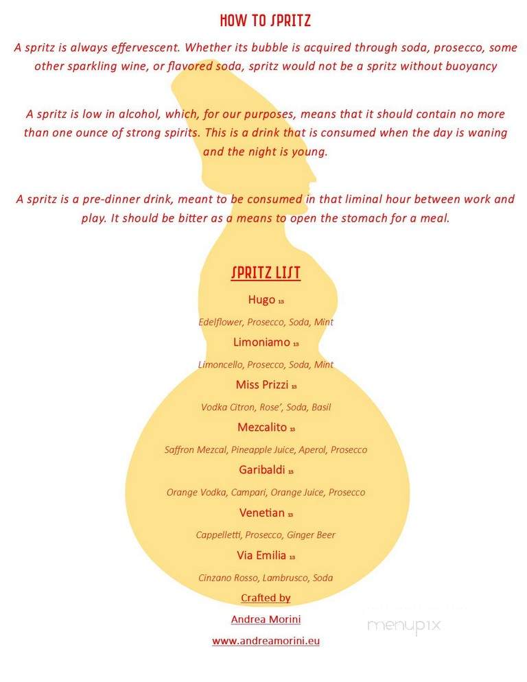 MISIRIZZI - New York, NY menu_pic