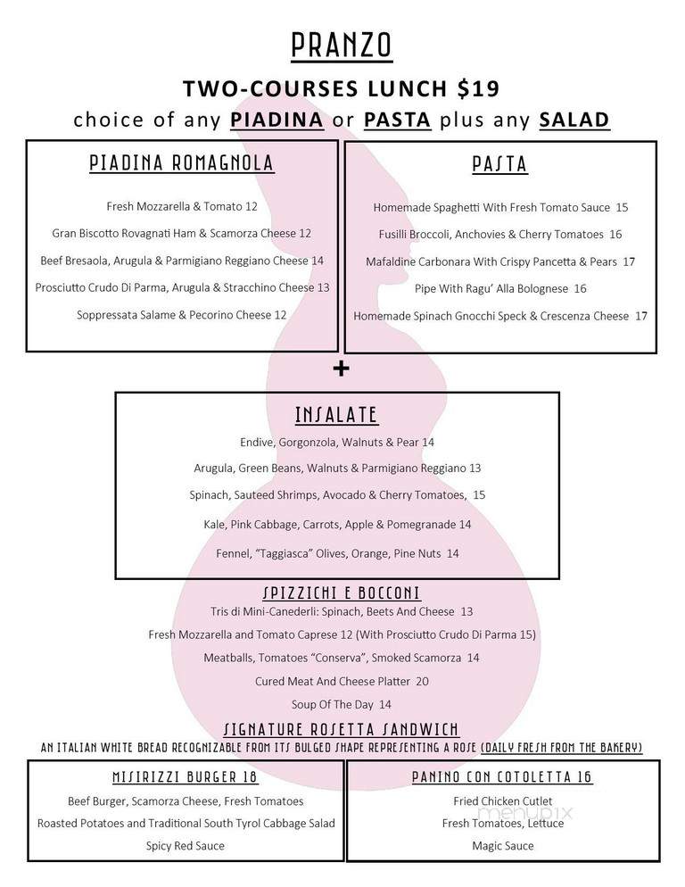 MISIRIZZI - New York, NY menu_pic