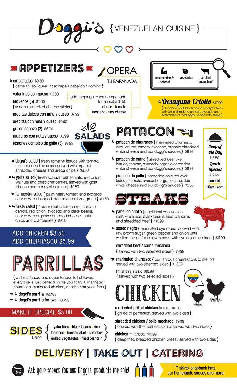 Doggi's Arepa Bar - Miami, FL menu_pic
