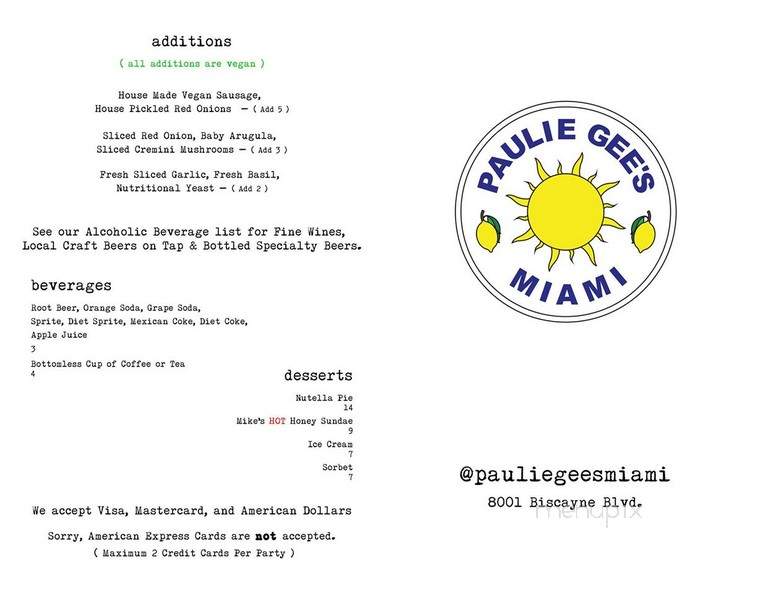 Paulie Gee's Miami - Miami, FL menu_pic