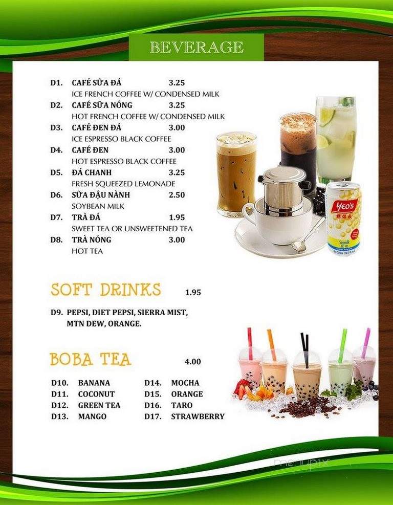 Pho BC - Bowling Green, KY menu_pic