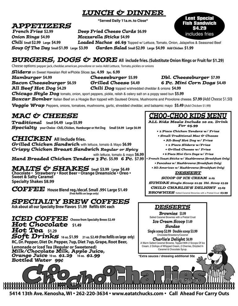Choo Choo Charlie's - Kenosha, WI