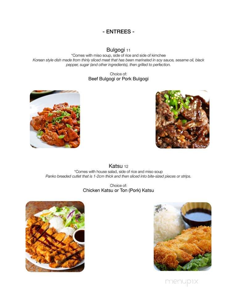 Happa Sushi - Eugene, OR menu_pic