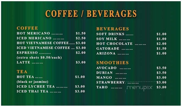 KC's Bakery - Long Beach, CA menu_pic