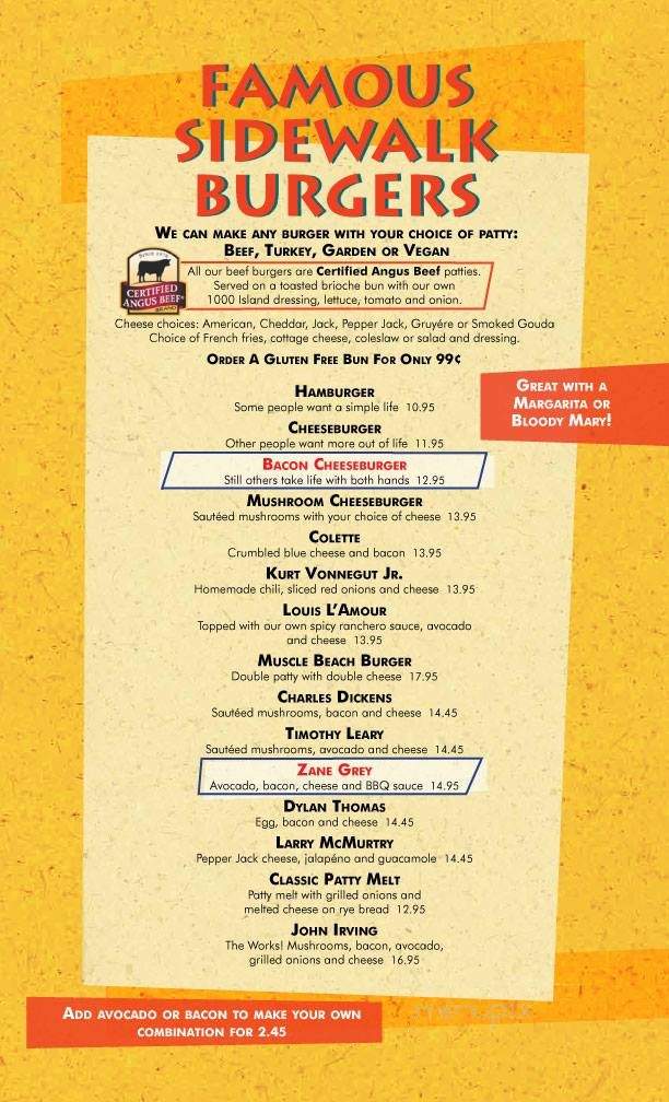 The Lunch Stop Sidewalk Cafe - Los Angeles, CA menu_pic