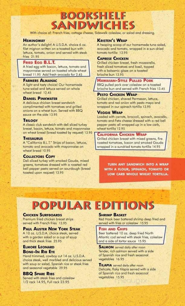 The Lunch Stop Sidewalk Cafe - Los Angeles, CA menu_pic