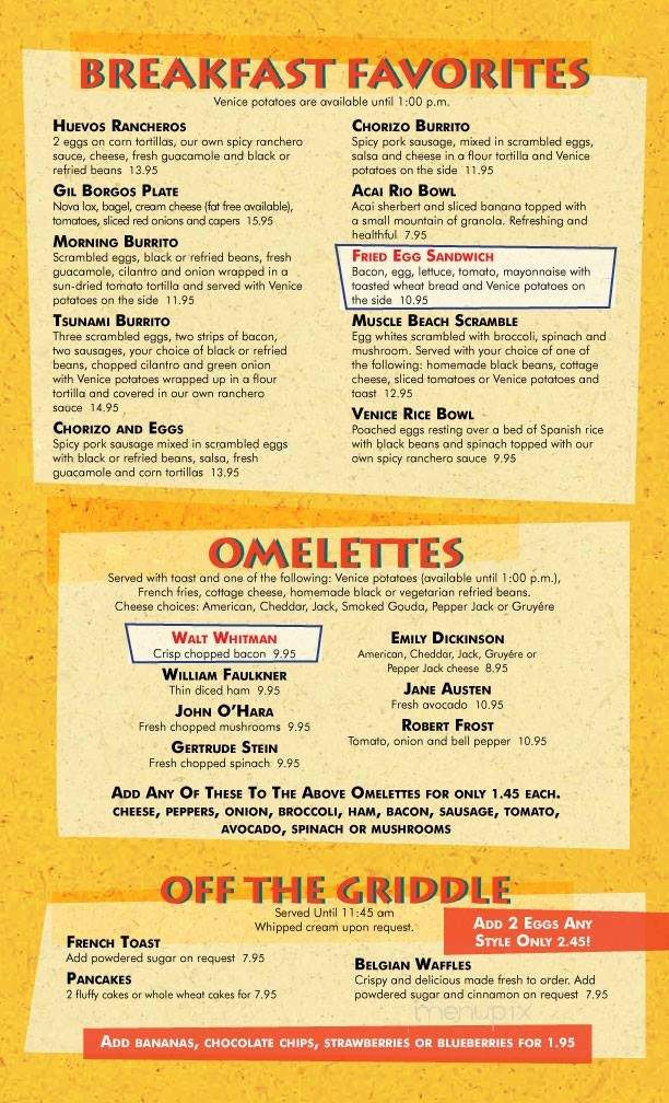 The Lunch Stop Sidewalk Cafe - Los Angeles, CA menu_pic