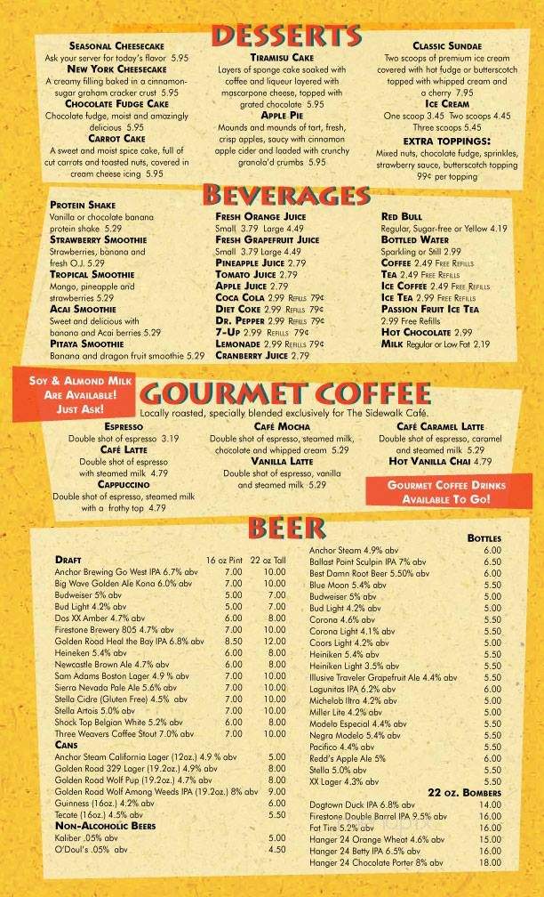 The Lunch Stop Sidewalk Cafe - Los Angeles, CA menu_pic