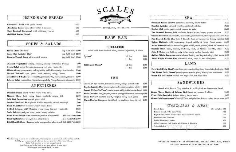 Scales - Portland, ME menu_pic