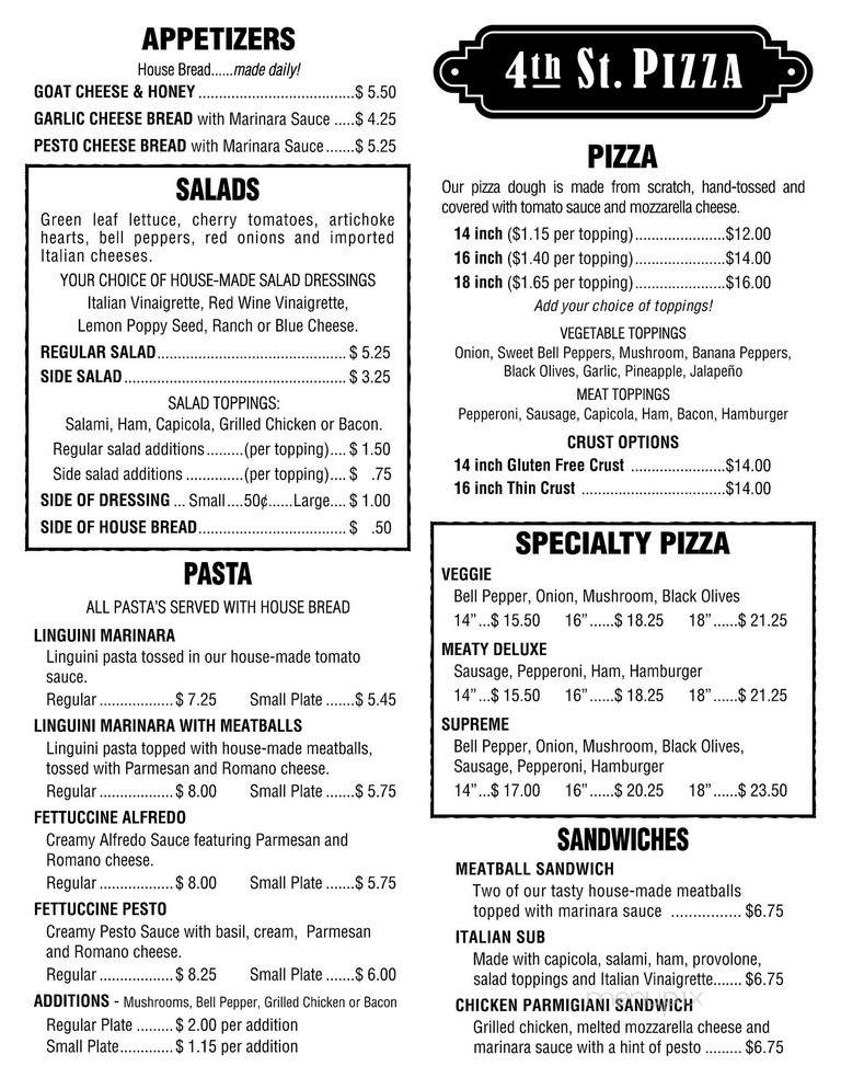 4th St. Pizza - Hermann, MO menu_pic