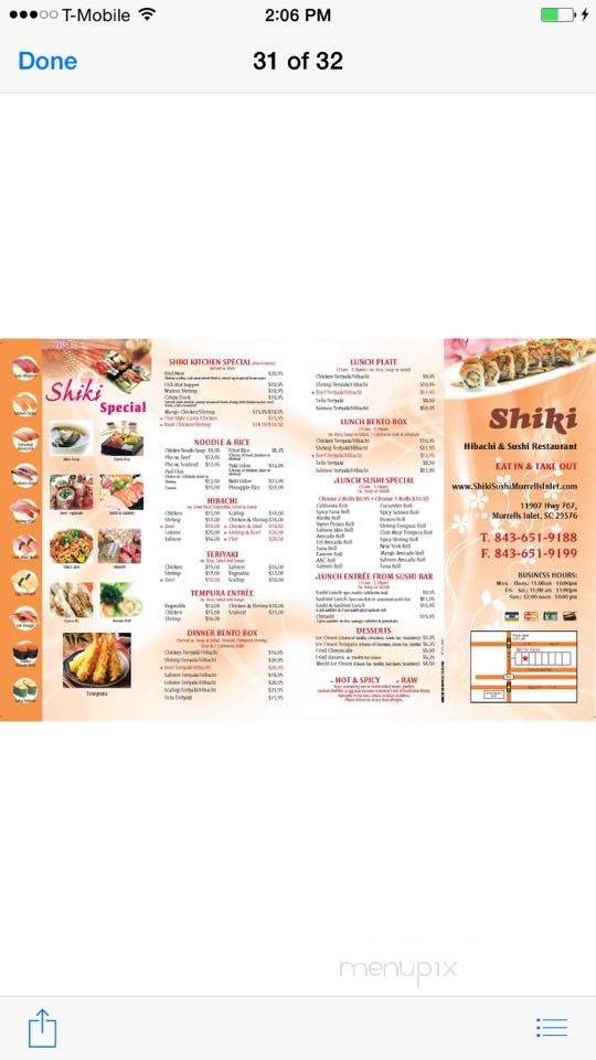 Shiki Hibachi & Sushi Restaurant - Murrells Inlet, SC