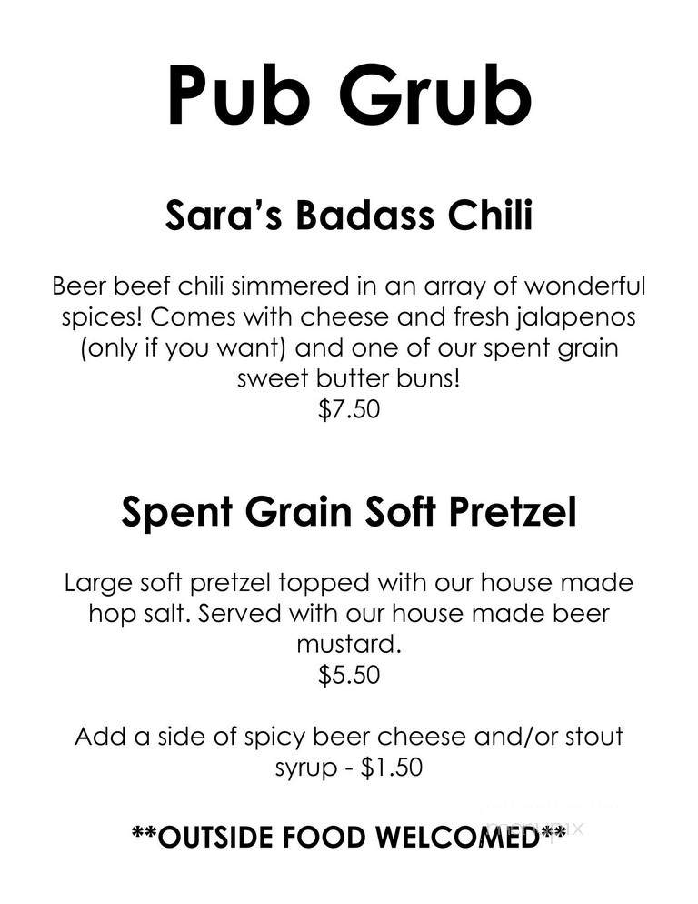 The Brewmaster's Taproom - Renton, WA menu_pic