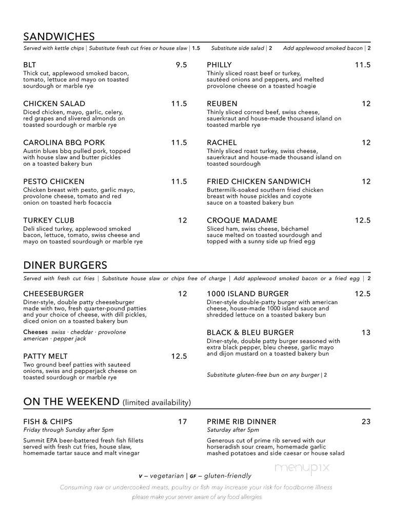 Oak 19 - Chaska, MN menu_pic