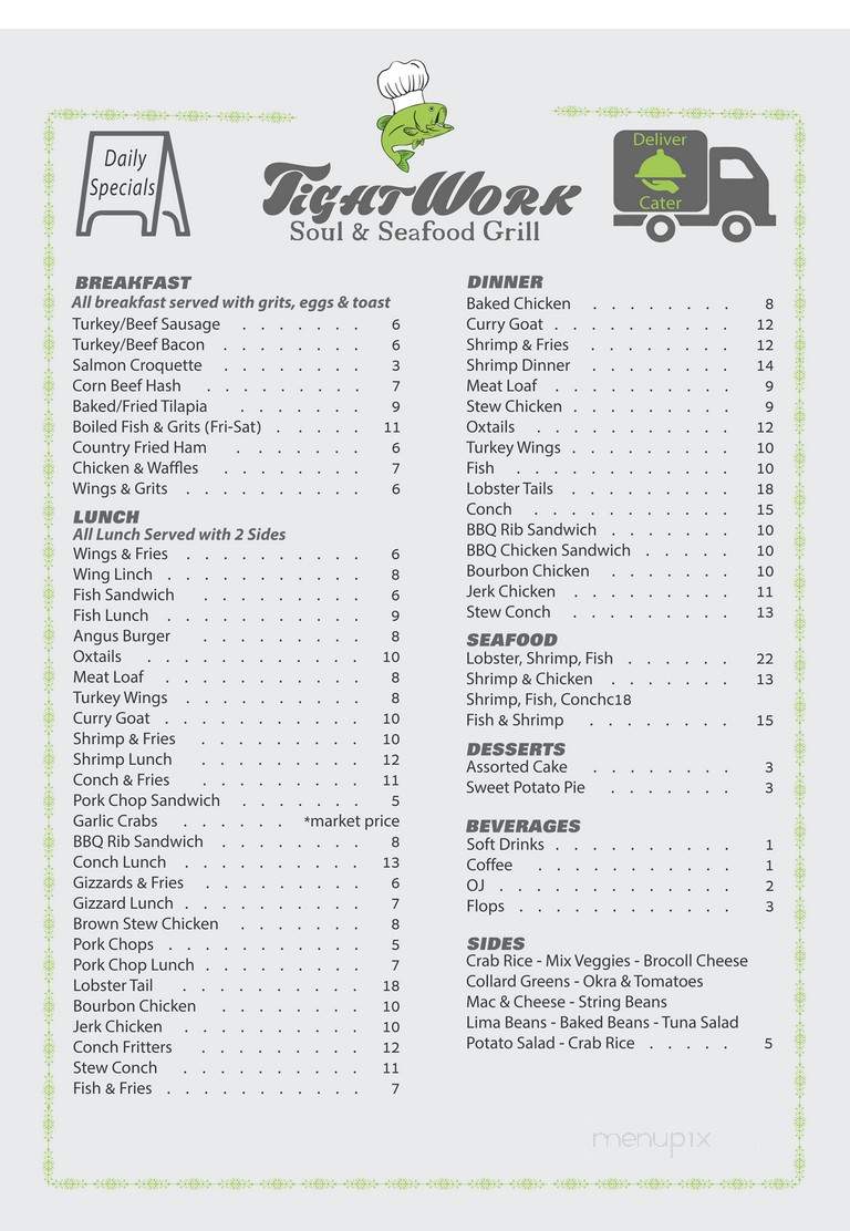 Tightwork Soul & Seafood Grill - Miami, FL