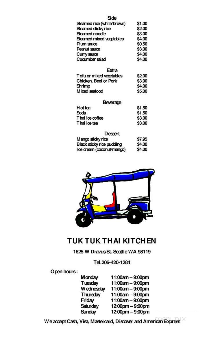 Tuk Tuk Thai Kitchen - Seattle, WA