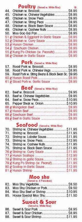 Menu of Ocean Garden Kitchen in Somers Point, NJ 08244