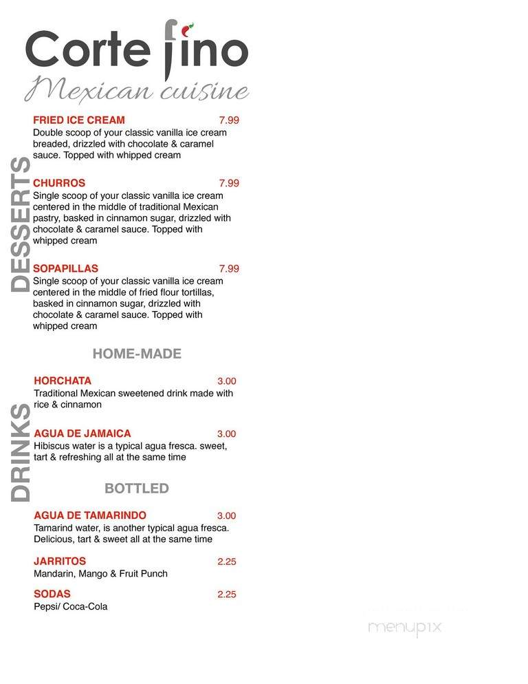 Mexico and More Cuisine - Seattle, WA menu_pic